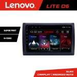 Navigație auto Fiat Stilo Lenovo Lite D6 Android 6+128 GB cu Waze și USB