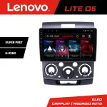 Navigație Android Lenovo 6+128 GB pentru Ford Ranger și Mazda BT50 2007-2012