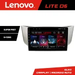 Navigație Android Lexus RX 2003-2009 Lenovo Lite D6, 6+128 GB