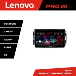 Navigație auto Chrysler Jeep Lenovo 2K QLED 4+64GB Android cu 360
