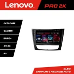 Navigație Android Mercedes W211 W219 Lenovo QLED 2K 4+64GB 360