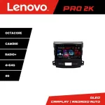 Navigatie Android Lenovo QLED 2K 4+64 pentru Mitsubishi Outlander 2007-2012
