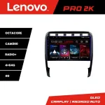 Navigație Android Lenovo QLED 2K 4+64 pentru Porsche Cayenne 2002-2011