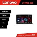 Navigație auto universală 2DIN Lenovo QLED 2K, 8 core, 4GB+64GB, 360