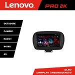 Navigație Fiat 500X 2015+ Lenovo Pro 2K QLED Android 4GB+64GB 360