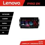 Navigație Android Lenovo QLED 2K 8+256 pentru Chrysler Jeep cu 360