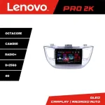 Navigație Android Lenovo QLED 2K 8+256 GB pentru Hyundai Tucson 2015-2019