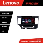 Navigație Mitsubishi Lancer 2008+ Lenovo QLED 2K 8GB+256GB Android 360