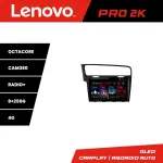 Navigație Android VW Golf 7 Lenovo Pro 2K QLED 8GB+256GB 360
