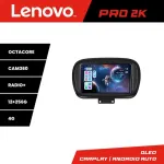 Navigație Fiat 500X 2015+ Lenovo Pro 2K QLED 12GB+256GB 4G 360