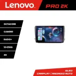 Navigație Peugeot 208/2008 Lenovo Pro 2K QLED 12+256GB Android