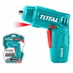 Surubelnita electrica TOTAL 4V cu LED, acumulator si set biti