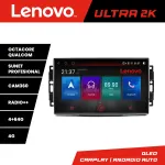 Navigație auto Lenovo QLED 4GB+64GB pentru Chrysler Jeep Dodge, Android