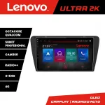 Navigatie Lenovo QLED 8 Core 4+64GB Android pentru Skoda Octavia 3