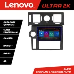 Navigație Android Hummer H2 2008-2010 QLED 4GB+64GB GPS 360 Lenovo