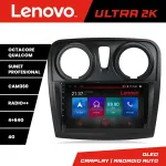 Navigație Dacia Sandero Logan 2012-2020 Lenovo QLED 4+64GB Android