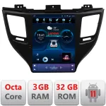 Navigație Tesla Hyundai Tucson 2015-2020, 4G, CarPlay, Android Auto, 3GB+32GB