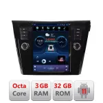 Navigație Tesla Nissan X-Trail 2013-2018, 4G, CarPlay, Android Auto, 3GB+32GB