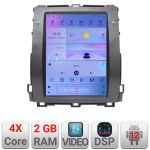 Navigație Tesla Toyota Prado J120 cu GPS, CarPlay, Android Auto, 2GB+32GB