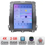 Navigație Tesla Toyota Prado J120 cu GPS, CarPlay, Android Auto, 2GB+32GB