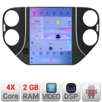 Navigație Tesla VW Tiguan 2013-2016 cu GPS, CarPlay, Android Auto, 2GB+32GB