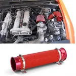 Kit de Performanță cu Aer Rece Conductă Flexibilă Roșie Universală, potrivit pentru Filtru de Aer Sport Performance AutoTuning