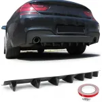 Difuzor spate universal cu 7 aripioare aspect carbon Performance AutoTuning