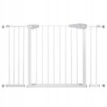 Poarta de siguranta Safety Gate pentru scari, ajustabila 118-127 cm, din otel, alba Household NewTrend
