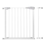Poarta de siguranta Safety Gate pentru scari, ajustabila 83-92 cm, din otel, alba Household NewTrend