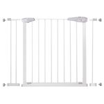 Poarta de siguranta Safety Gate pentru scari, ajustabila 97-106 cm, din otel, alba Household NewTrend