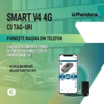 Kit pornire motor Audi A3 8V 2012-2019 cu 4G, GPS si montaj inclus Pandora Smart v4