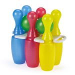 Set popice bowling pentru copii cu sclipici, 6 piese multicolore