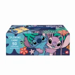 Set de pictură Stitch în valiză de carton, 50 piese, multicolor