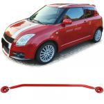 Bară de strut din aluminiu roșie frontală ajustabilă, potrivită pentru Suzuki Swift MZ EZ 05-11 Performance AutoTuning