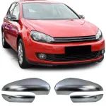 Capace Oglinzi Aspect Aluminiu Mat Capace Oglinzi 4-piese potrivite pentru VW Golf 6 2008-2012 Performance AutoTuning