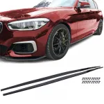 Extensie de praguri laterale negru lucios potrivită pentru BMW Seria 1 F20 F21 LCI 15-19 Performance AutoTuning
