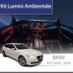 Kit lumini ambientale BMW Seria 5 F07 2010-2016, control telefon sau OEM