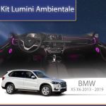 Kit lumini ambientale BMW X5 X6 2013-2019, control telefon sau sistem original