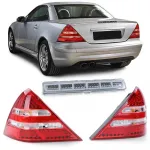 Set de lumini spate LED + 3rd brake light roșu transparent, potrivit pentru Mercedes SLK R170 96-04 Performance AutoTuning
