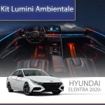 Kit lumini ambientale Hyundai Elantra 2020-2023, control din telefon