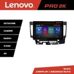 Navigație dedicată Mitsubishi Lancer 2008+ Lenovo Pro 4+64GB, 13 inch 2K