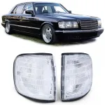 Indicator alb pereche potrivit pentru Mercedes S-Class W126 sedan 80-91 Performance AutoTuning