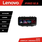 Navigatie Android Kia Carens 2013-2018 Lenovo PRO 12.3 QLED 8GB+256GB 4G DSP