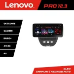 Navigație Android 12.3 QLED 4G pentru Citroen C1, Peugeot 107, Toyota Aygo