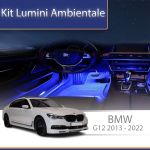 Kit lumini ambientale BMW Seria 7 G12 2013-2022 cu control din telefon