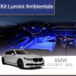 Kit lumini ambientale BMW Seria 7 G12 2013-2022 cu control din telefon