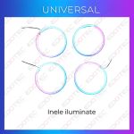 Set lumini ambientale auto universale RGB cu control din telefon sau sistem original