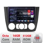 Navigatie Android BMW Seria 1 E87 2007-2011 QLED 2K 16+512GB clima manuala