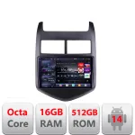 Navigație Android Chevrolet Aveo 2010-2013 QLED 2K 16GB+512GB 360