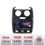 Navigatie Android Dacia Duster 2012-2019 Edotec QLED 2K 16GB+512GB